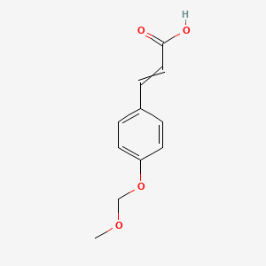 molecular formula C11H12O4 B8711605 3-[4-(Methoxymethoxy)phenyl]prop-2-enoic acid CAS No. 61844-66-4