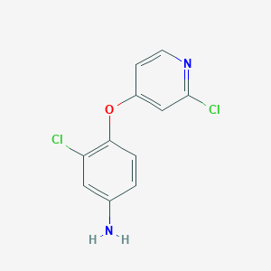 3-Chloro-4-(2-chloropyridin-4-yloxy)benzenamine