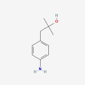 molecular formula C10H15NO B8711670 1-(4-Aminophenyl)-2-methylpropan-2-ol 