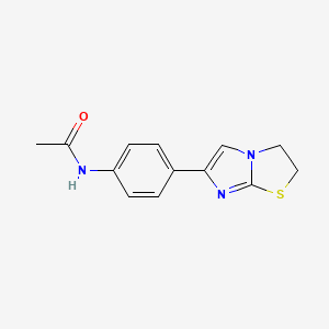 molecular formula C13H13N3OS B8711696 N-[4-(2,3-dihydroimidazo[2,1-b][1,3]thiazol-6-yl)phenyl]acetamide 
