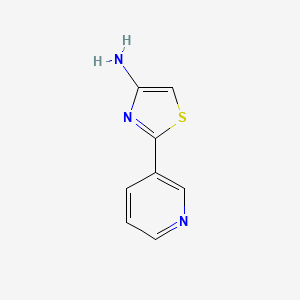 molecular formula C8H7N3S B8711710 2-(3-Pyridyl)4-thiazolamine 