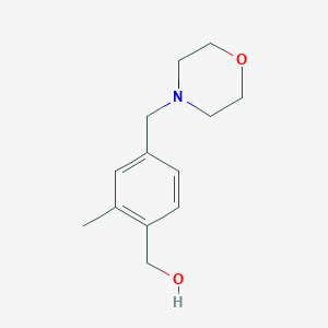 molecular formula C13H19NO2 B8711722 [2-Methyl-4-(morpholinomethyl)phenyl]methanol 