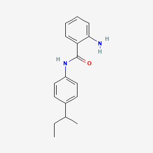 molecular formula C17H20N2O B8711727 2-Amino-N-(4-sec-butylphenyl)benzamide 