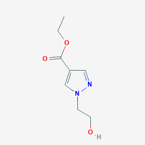 molecular formula C8H12N2O3 B8711754 ethyl 1-(2-hydroxyethyl)-1H-pyrazole-4-carboxylate CAS No. 782501-73-9