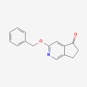 molecular formula C15H13NO2 B8711763 3-(Benzyloxy)-6,7-dihydrocyclopenta[c]pyridin-5-one 