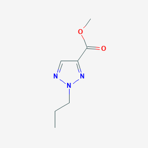 molecular formula C7H11N3O2 B8711765 methyl 2-propyl-2H-1,2,3-triazole-4-carboxylate 