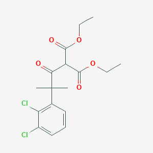 molecular formula C17H20Cl2O5 B8711780 Diethyl 2-(2-(2,3-dichlorophenyl)-2-methylpropanoyl)malonate 