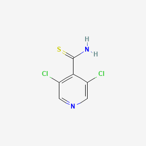 molecular formula C6H4Cl2N2S B8711809 3,5-Dichloropyridine-4-carbothioamide 