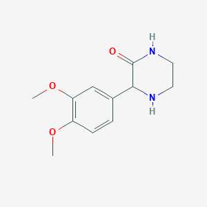 molecular formula C12H16N2O3 B8711851 3-(3,4-Dimethoxy-phenyl)-piperazin-2-one 