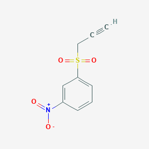 molecular formula C9H7NO4S B8711921 1-Nitro-3-(prop-2-yne-1-sulfonyl)benzene CAS No. 125704-73-6