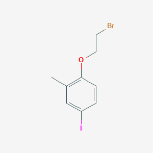 molecular formula C9H10BrIO B8711930 1-(2-Bromoethoxy)-4-iodo-2-methylbenzene CAS No. 651330-75-5