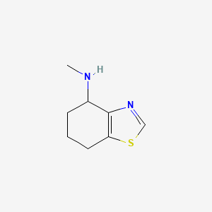 molecular formula C8H12N2S B8711970 4-Methylamino-4,5,6,7-tetrahydro-benzo[d]thiazole CAS No. 70590-59-9