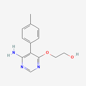 B8712000 2-{6-Amino-5-(4-methylphenyl)-pyrimidin-4-yloxy}ethanol CAS No. 169677-36-5