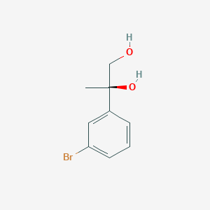 molecular formula C9H11BrO2 B8712007 (2R)-2-(3-bromophenyl)-1,2-propanediol CAS No. 861664-75-7