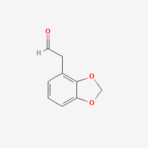 molecular formula C9H8O3 B8712019 (2H-1,3-Benzodioxol-4-yl)acetaldehyde CAS No. 62208-87-1
