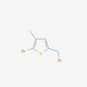 molecular formula C6H6Br2S B8712103 2-Bromo-5-(bromomethyl)-3-methylthiophene 