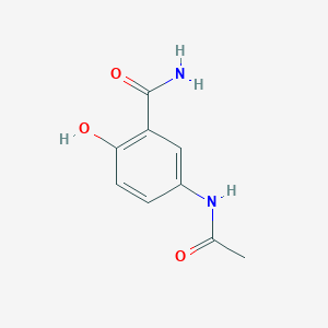 molecular formula C9H10N2O3 B8712111 Benzamide, 5-(acetylamino)-2-hydroxy- CAS No. 13913-32-1