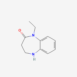 molecular formula C11H14N2O B8712118 2H-1,5-Benzodiazepin-2-one, 1,3,4,5-tetrahydro-1-ethyl- CAS No. 120337-33-9