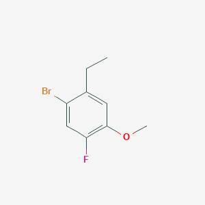 molecular formula C9H10BrFO B8712129 1-Bromo-2-ethyl-5-fluoro-4-methoxybenzene 
