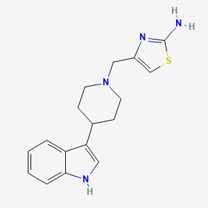 molecular formula C17H20N4S B8712144 4-((4-(1H-Indol-3-yl)piperidin-1-yl)methyl)thiazol-2-amine 