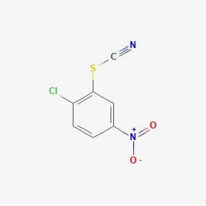 molecular formula C7H3ClN2O2S B8712147 Thiocyanic acid, 2-chloro-5-nitrophenyl ester CAS No. 89880-52-4