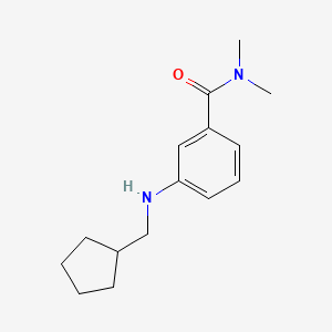molecular formula C15H22N2O B8712191 3-[(Cyclopentylmethyl)amino]-N,N-dimethylbenzamide CAS No. 919799-95-4