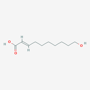 molecular formula C10H18O3 B087122 10-羟基-2-癸烯酸 CAS No. 14113-05-4