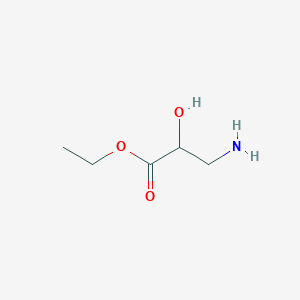 molecular formula C5H11NO3 B8712202 Ethyl 3-amino-2-hydroxypropanoate 