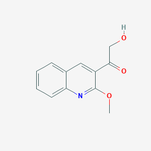 molecular formula C12H11NO3 B8712228 2-Hydroxy-1-(2-methoxyquinolin-3-yl)ethanone 