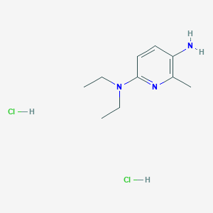 molecular formula C10H19Cl2N3 B8712253 N2,N2-Diethyl-6-methylpyridine-2,5-diamine dihydrochloride CAS No. 168091-36-9