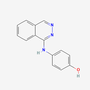 molecular formula C14H11N3O B8712256 4-(Phthalazin-1-ylamino)phenol 