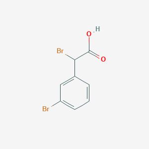 molecular formula C8H6Br2O2 B8712270 2-Bromo-2-(3-bromophenyl)acetic acid 