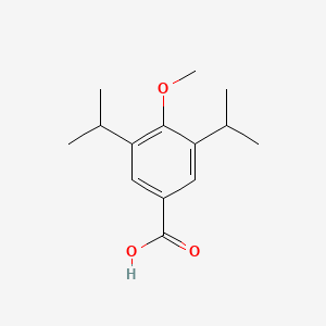 molecular formula C14H20O3 B8712291 3,5-Diisopropyl-4-methoxybenzoic acid 