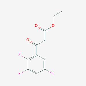 molecular formula C11H9F2IO3 B8712314 Ethyl 3-(2,3-difluoro-5-iodophenyl)-3-oxopropanoate CAS No. 333780-76-0