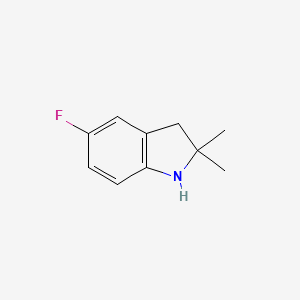 molecular formula C10H12FN B8712323 5-Fluoro-2,2-dimethylindoline 