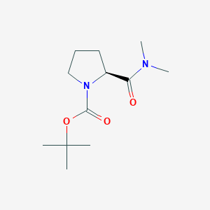 molecular formula C12H22N2O3 B8712331 Tert-butyl (2S)-2-(dimethylcarbamoyl)pyrrolidine-1-carboxylate 