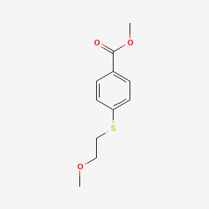 molecular formula C11H14O3S B8712343 Methyl 4-[(2-methoxyethyl)sulfanyl]benzoate CAS No. 918967-36-9