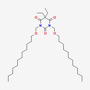 molecular formula C34H64N2O5 B8712365 Barbituric acid, 1,3-bis((dodecyloxy)methyl)-5,5-diethyl- CAS No. 31164-81-5