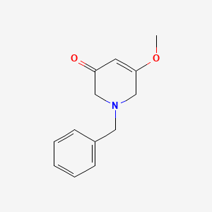 molecular formula C13H15NO2 B8712404 1-Benzyl-5-methoxy-1,2,3,6-tetrahydropyridin-3-one CAS No. 50720-06-4