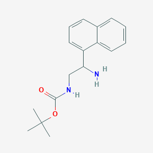 molecular formula C17H22N2O2 B8712439 1,1-Dimethylethyl [2-amino-2-(1-naphthalenyl)ethyl]carbamate 