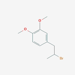molecular formula C11H15BrO2 B8712449 4-(2-Bromopropyl)-1,2-dimethoxybenzene CAS No. 19578-93-9