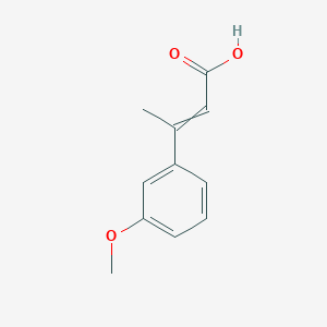 molecular formula C11H12O3 B8712461 3-(3-Methoxy-phenyl)-but-2-enoic acid 