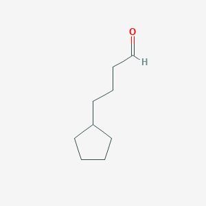 molecular formula C9H16O B8712466 4-Cyclopentylbutanal 