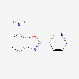 molecular formula C12H9N3O B8712489 2-(Pyridin-3-yl)benzo[d]oxazol-7-amine 
