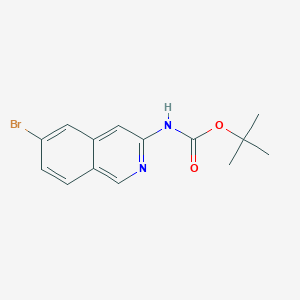 molecular formula C14H15BrN2O2 B8712491 tert-Butyl (6-Bromoisoquinolin-3-yl)carbamate 