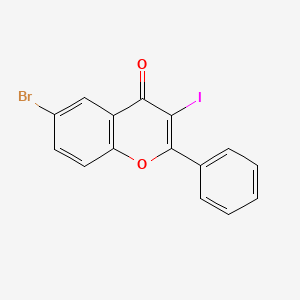 6-Bromo-3-iodo-2-phenyl-chromen-4-one