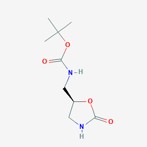 molecular formula C9H16N2O4 B8712518 (S)-tert-Butyl ((2-oxooxazolidin-5-yl)methyl)carbamate 