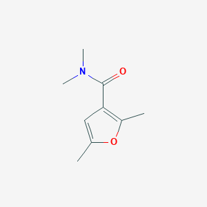 molecular formula C9H13NO2 B8712529 2,5-Dimethyl-furan-3-carboxylic acid dimethylamide 
