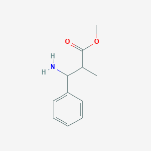 molecular formula C11H15NO2 B8712543 3-Amino-2-methyl-3-phenyl-propionic acid methyl ester 