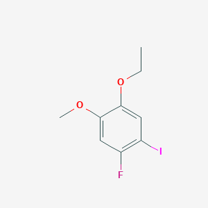 molecular formula C9H10FIO2 B8712564 1-Ethoxy-4-fluoro-5-iodo-2-methoxybenzene CAS No. 900174-84-7